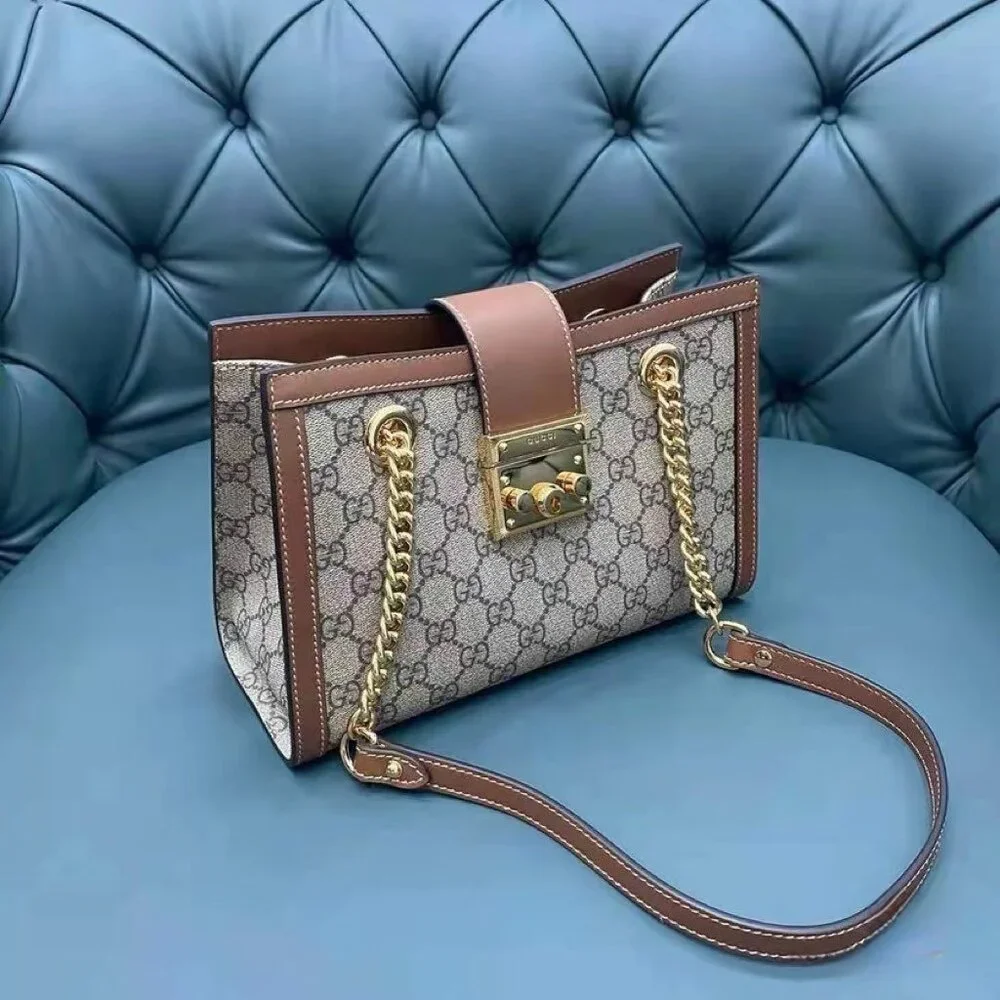 Authentic Gucci with Chain,Shoulder Bag, new include copy of the receipt, small - Picture 9 of 9